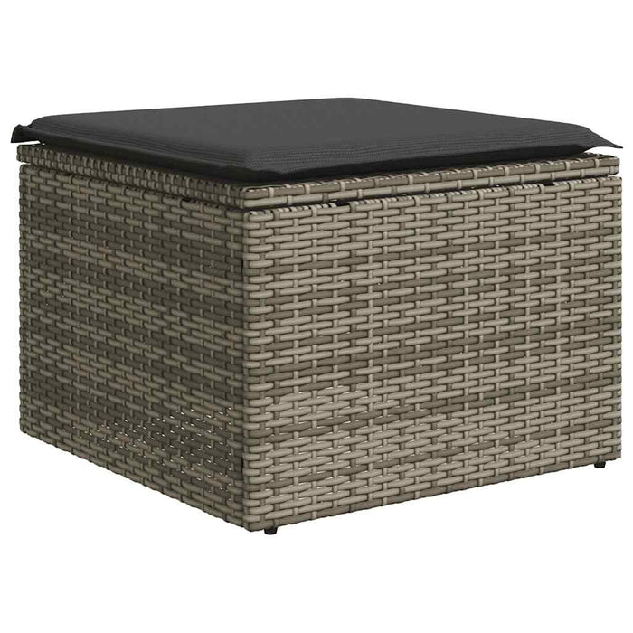 Set canapele de grădină cu perne, 7piese gri deschis poliratan - WALTI WALTI