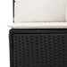 Set mobilier de grădină cu perne, 4 piese, negru, poliratan - WALTI WALTI