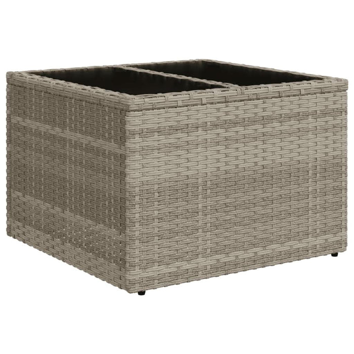 Set mobilier de grădină cu perne, 8 piese gri deschis poliratan - WALTI WALTI