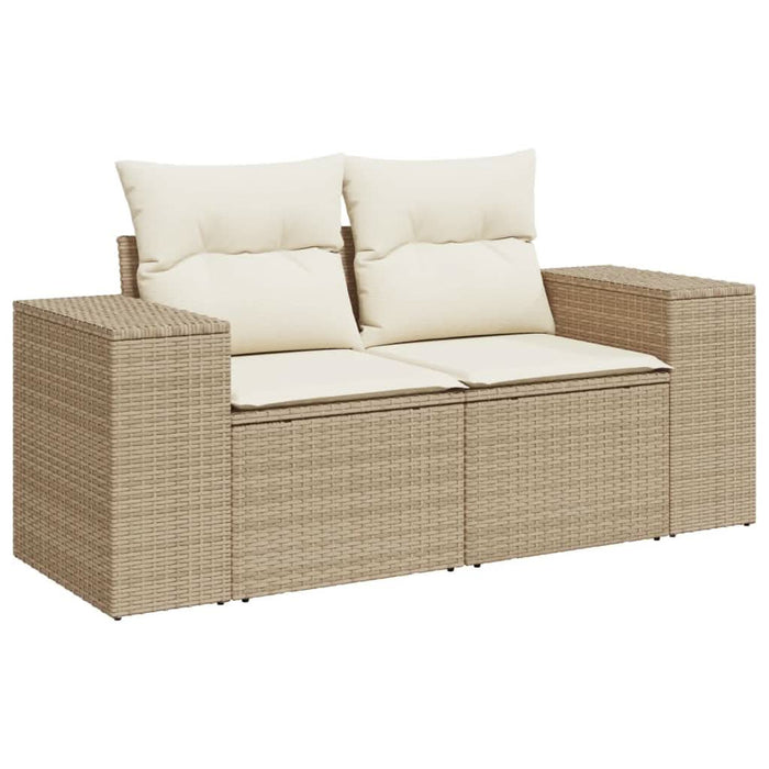 Set canapele de grădină, 8 piese, cu perne, bej, poliratan - WALTI WALTI