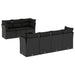 Set mobilier de grădină cu perne, 8 piese, negru, poliratan - WALTI WALTI