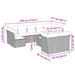 Set canapele de grădină cu perne 10 piese gri deschis poliratan - WALTI WALTI
