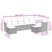 Set mobilier de grădină cu perne, 9 piese, negru, poliratan - WALTI WALTI