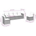 Set mobilier de grădină cu perne, 6 piese, negru, poliratan - WALTI WALTI