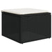 Set mobilier de grădină cu perne, 5 piese, negru, poliratan - WALTI WALTI