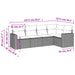 Set canapele de grădină cu perne, 5 piese, bej, poliratan - WALTI WALTI