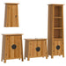 Set mobilier de baie, 4 piese, lemn masiv de pin - WALTI WALTI