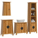 Set mobilier de baie, 4 piese, lemn masiv de pin - WALTI WALTI