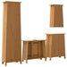 Set mobilier de baie, 4 piese, lemn masiv de pin - WALTI WALTI