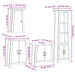 Set mobilier de baie, 4 piese, lemn masiv de pin - WALTI WALTI