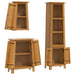 Set mobilier de baie, 3 piese, lemn masiv de pin - WALTI WALTI