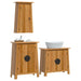Set mobilier de baie, 3 piese, lemn masiv de pin - WALTI WALTI