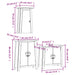 Set mobilier de baie, 3 piese, lemn masiv de pin - WALTI WALTI