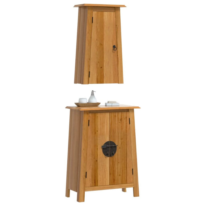 Set mobilier de baie, 2 piese, lemn masiv de pin - WALTI WALTI