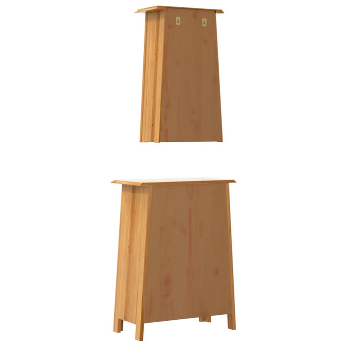 Set mobilier de baie, 2 piese, lemn masiv de pin - WALTI WALTI