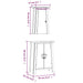 Set mobilier de baie, 2 piese, lemn masiv de pin - WALTI WALTI