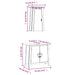 Set mobilier de baie, 2 piese, lemn masiv de pin - WALTI WALTI