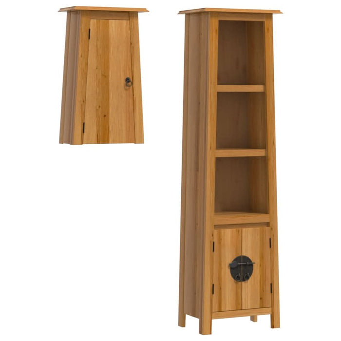 Set mobilier de baie, 2 piese, lemn masiv de pin - WALTI WALTI