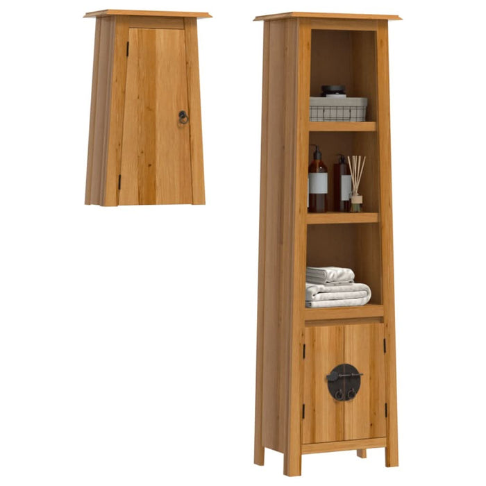 Set mobilier de baie, 2 piese, lemn masiv de pin - WALTI WALTI