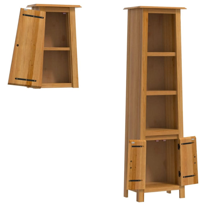 Set mobilier de baie, 2 piese, lemn masiv de pin - WALTI WALTI