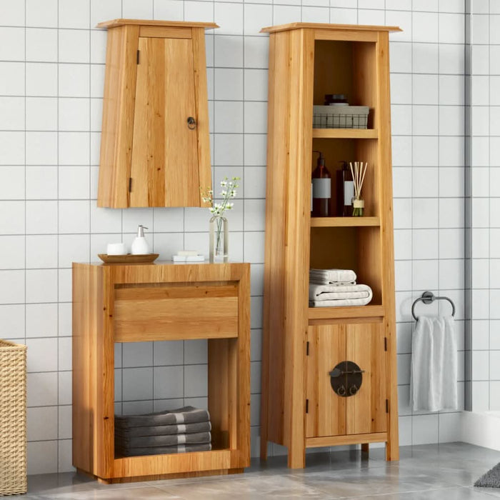 Set mobilier de baie, 2 piese, lemn masiv de pin - WALTI WALTI