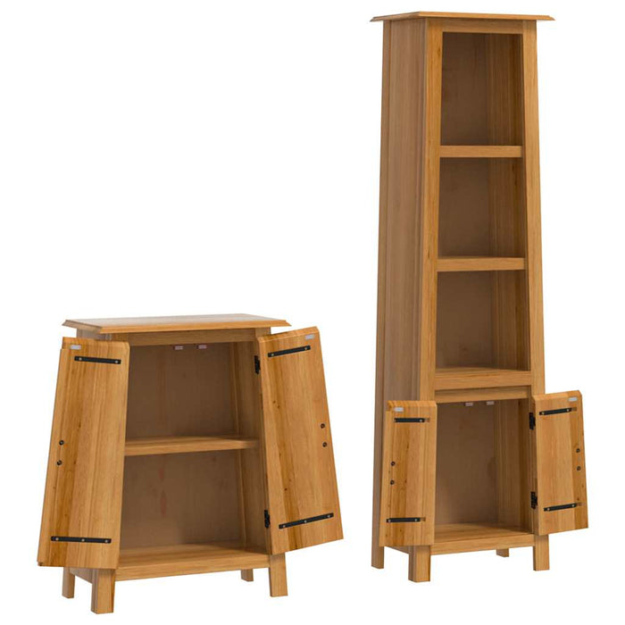 Set mobilier de baie, 2 piese, lemn masiv de pin - WALTI WALTI