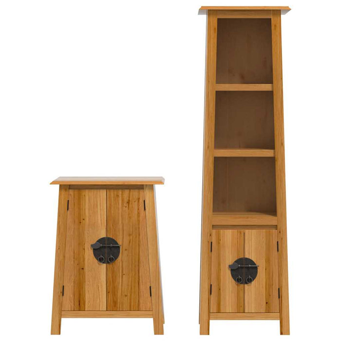 Set mobilier de baie, 2 piese, lemn masiv de pin - WALTI WALTI