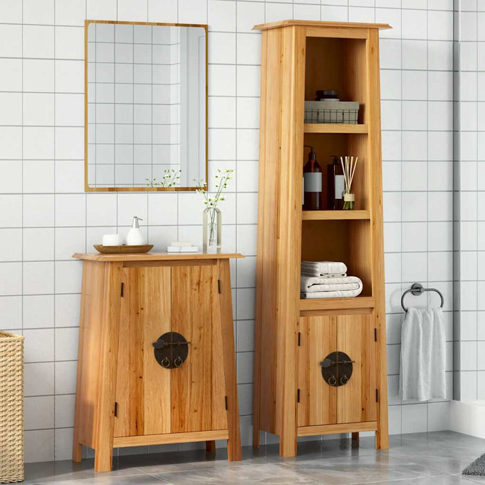 Set mobilier de baie, 2 piese, lemn masiv de pin - WALTI WALTI