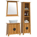 Set mobilier de baie, 3 piese, lemn masiv de pin - WALTI WALTI