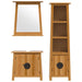 Set mobilier de baie, 3 piese, lemn masiv de pin - WALTI WALTI