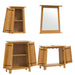 Set mobilier de baie, 4 piese, lemn masiv de pin - WALTI WALTI