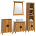 Set mobilier de baie, 4 piese, lemn masiv de pin - WALTI WALTI