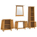 Set mobilier de baie, 4 piese, lemn masiv de pin - WALTI WALTI