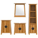 Set mobilier de baie, 4 piese, lemn masiv de pin - WALTI WALTI
