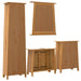 Set mobilier de baie, 4 piese, lemn masiv de pin - WALTI WALTI