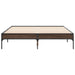 Cadru de pat, stejar maro, 120x200 cm, lemn prelucrat și metal - WALTI WALTI