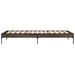 Cadru de pat, stejar maro, 75x190 cm, lemn prelucrat și metal - WALTI WALTI
