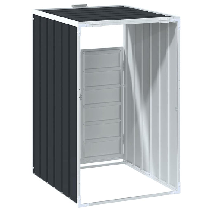 Depozitare coș gunoi cu roți 1 coș antracit 72x81x115 cm oțel - WALTI WALTI