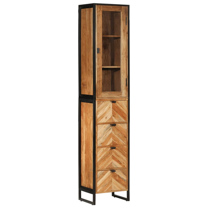Dulap de baie, 40x27x190 cm, lemn masiv de acacia - WALTI WALTI