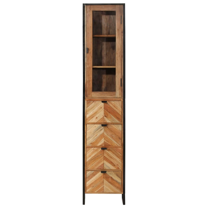 Dulap de baie, 40x27x190 cm, lemn masiv de acacia - WALTI WALTI