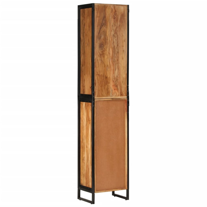 Dulap de baie, 40x27x190 cm, lemn masiv de acacia - WALTI WALTI