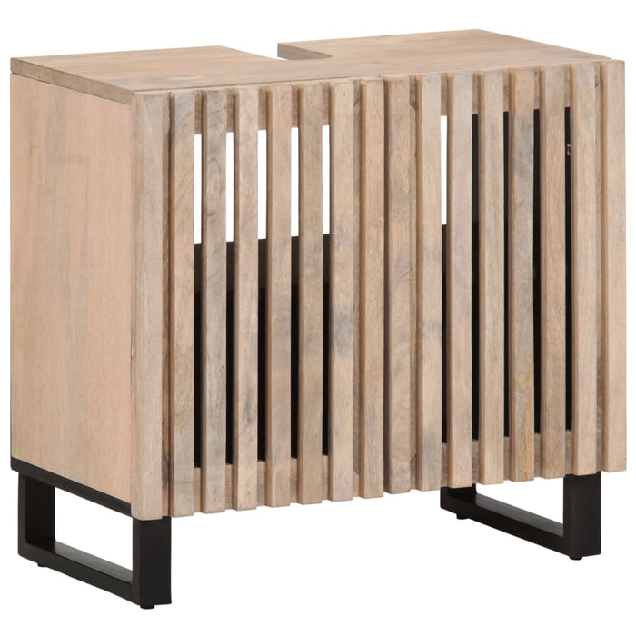 Set mobilier de baie, 2 piese, lemn masiv de mango WALTI