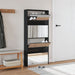 Pantofar cu oglindă, 4 niveluri, negru, 63x17x134 cm - WALTI WALTI