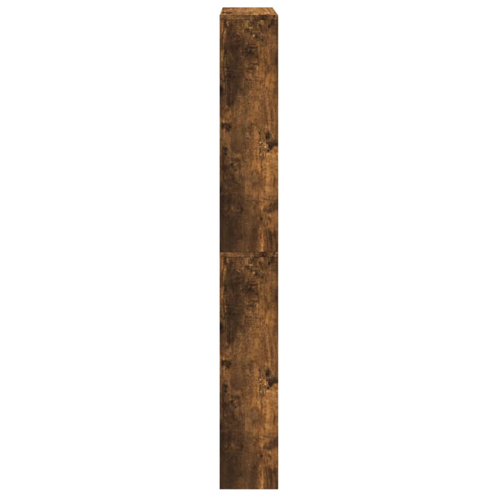 Pantofar cu oglindă, 4 niveluri, stejar fumuriu, 63x17x134 cm - WALTI WALTI