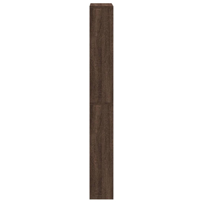 Pantofar cu oglindă, 4 niveluri, stejar maro, 63x17x134 cm - WALTI WALTI