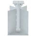 Suport umbrelă în pământ, argintiu, 27,5x27,5x45 cm, oțel - WALTI WALTI