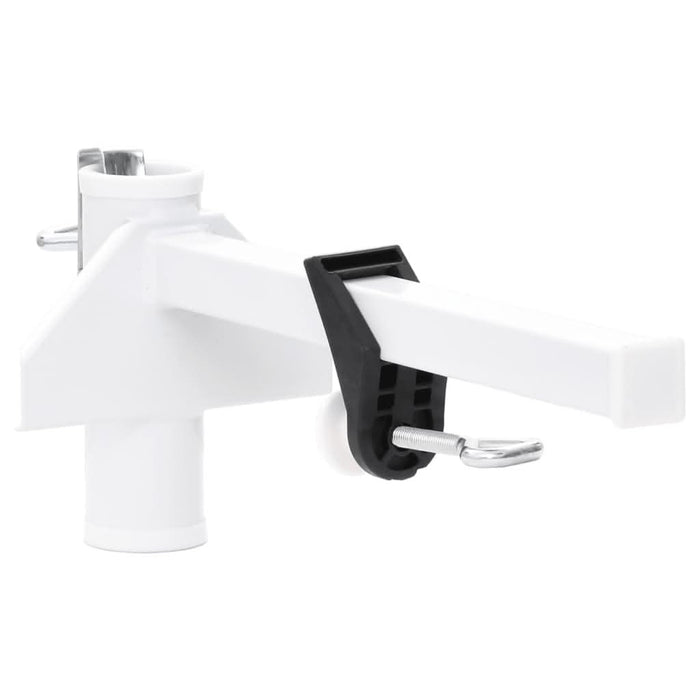 Clemă de umbrelă pentru balcon, alb, 38 mm, oțel - WALTI WALTI