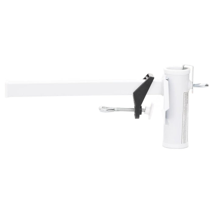 Clemă de umbrelă pentru balcon, alb, 38 mm, oțel - WALTI WALTI