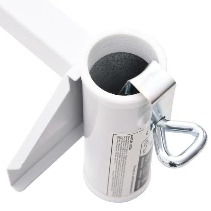 Clemă de umbrelă pentru balcon, alb, 38 mm, oțel - WALTI WALTI