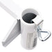 Clemă de umbrelă pentru balcon, alb, 38 mm, oțel - WALTI WALTI